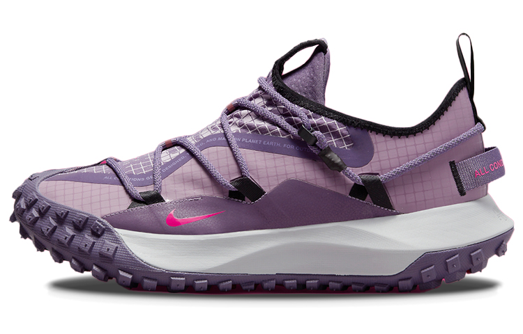 Nike ACG Mountain Fly Low SE fabric, simple and comfortable, shock-absorbing, non-slip, wear-resistant, breathable and wrapped, low-cut outdoor functional shoes, same style for men and women, Canyon Purple