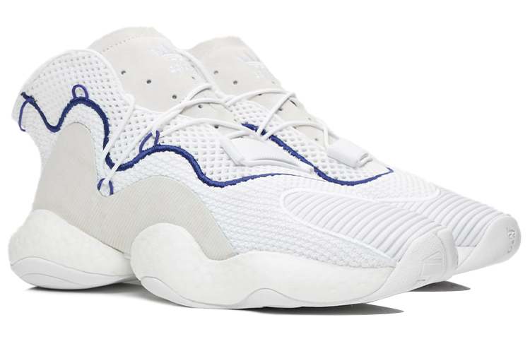 Кроссовки adidas originals Crazy BYW 1.0 (бело-фиолетовые) — фото 3