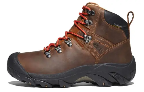 Keen Pyrenees Slip Resistant Abrasion Resistant High top Hiking Shoes Women's Brown