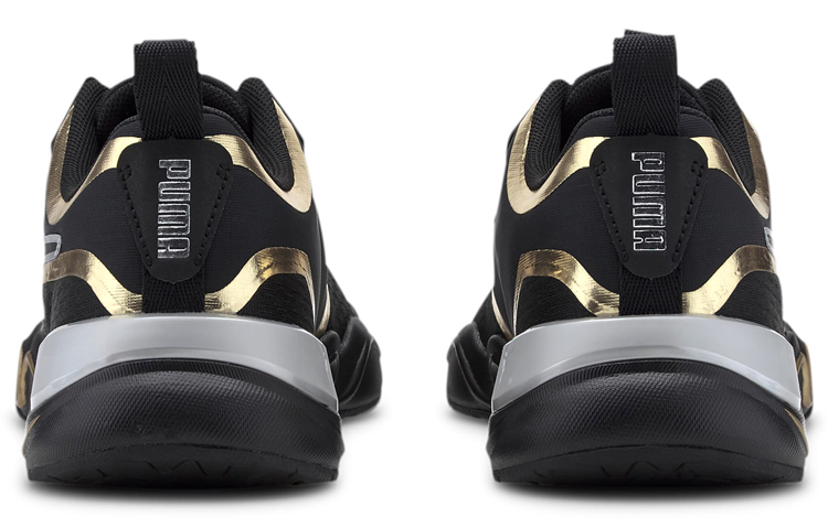Женские кроссовки PUMA Zone XT Metal (черно-золотой) — фото 3