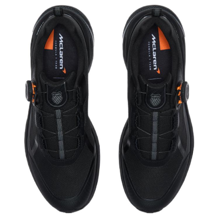 K·SWISS Low top Tennis Shoes Men’s Pure Black/Autumn Orange/Wimbledon White
