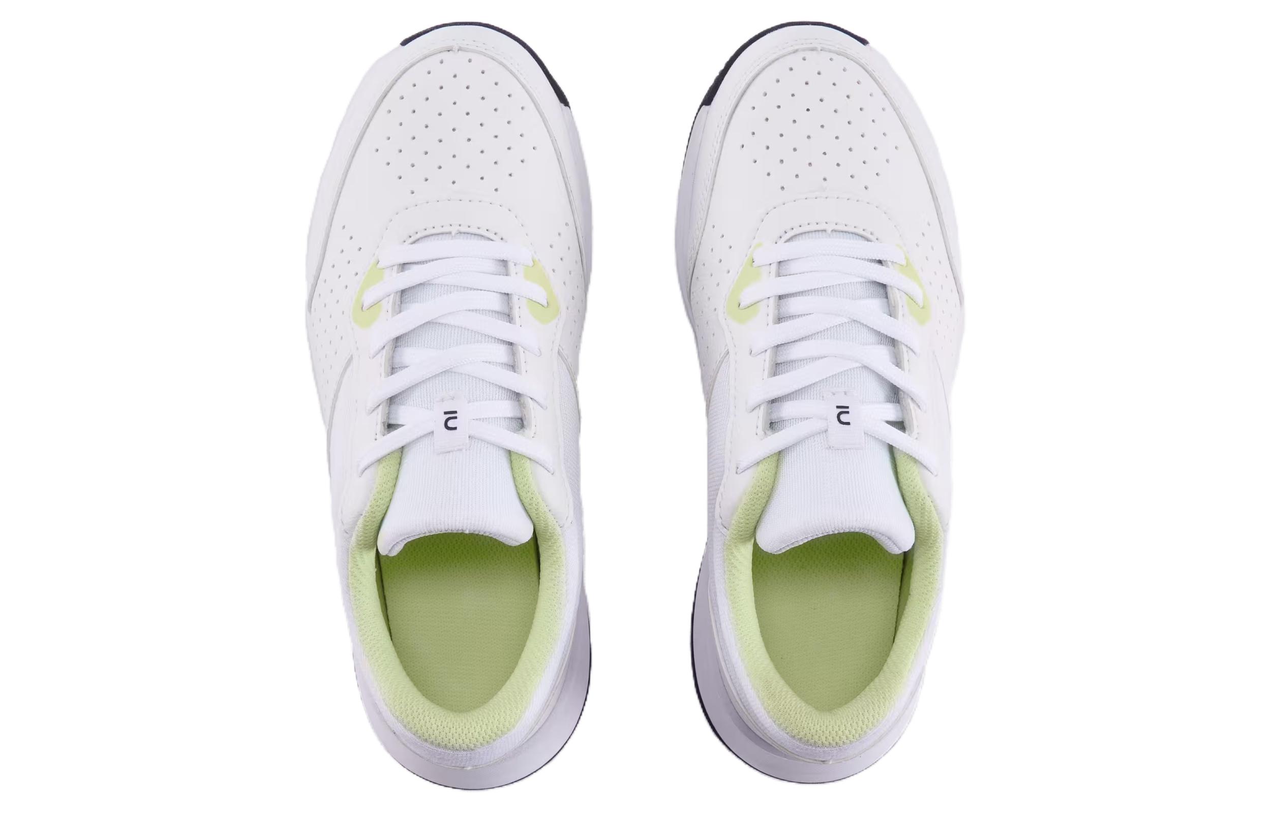 DECATHLON Cushioning Coverage Support Low top Tennis Shoes Unisex White Yellow
