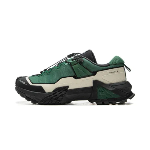 Li Ning Outdoor CF Tracing, Xingchuan Pro Slip Resistant Abrasion Resistant Low top Hiking Shoes Unisex Gray Green