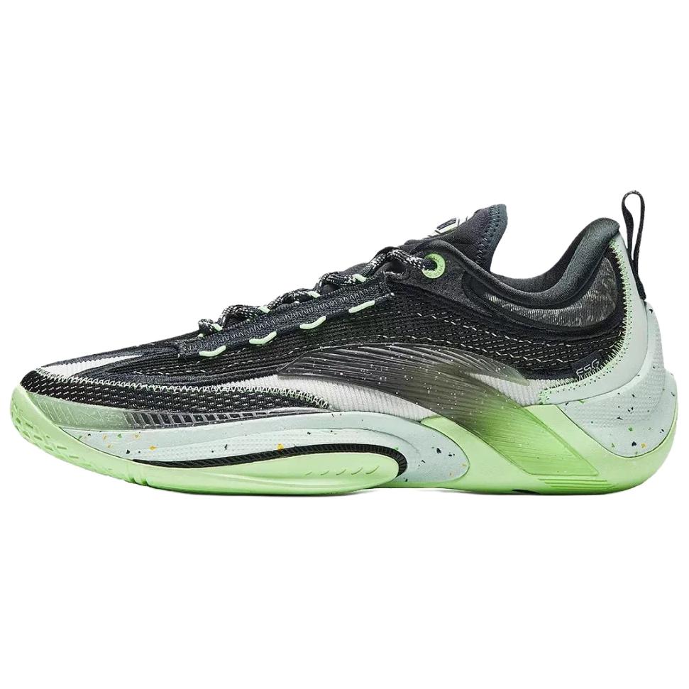 Anta Zap 1 ESG Slip Resistant Abrasion Resistant Balance Low top Basketball Shoes Men's Black Green