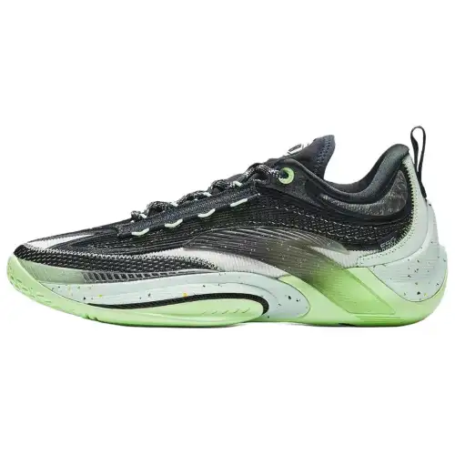 Anta Zap 1 ESG Slip Resistant Abrasion Resistant Balance Low top Basketball Shoes Men's Black Green