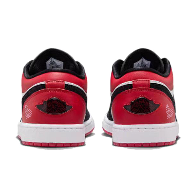 Jordan Air Jordan 1 Vintage Basketball Shoes Unisex Low Top Black/Red