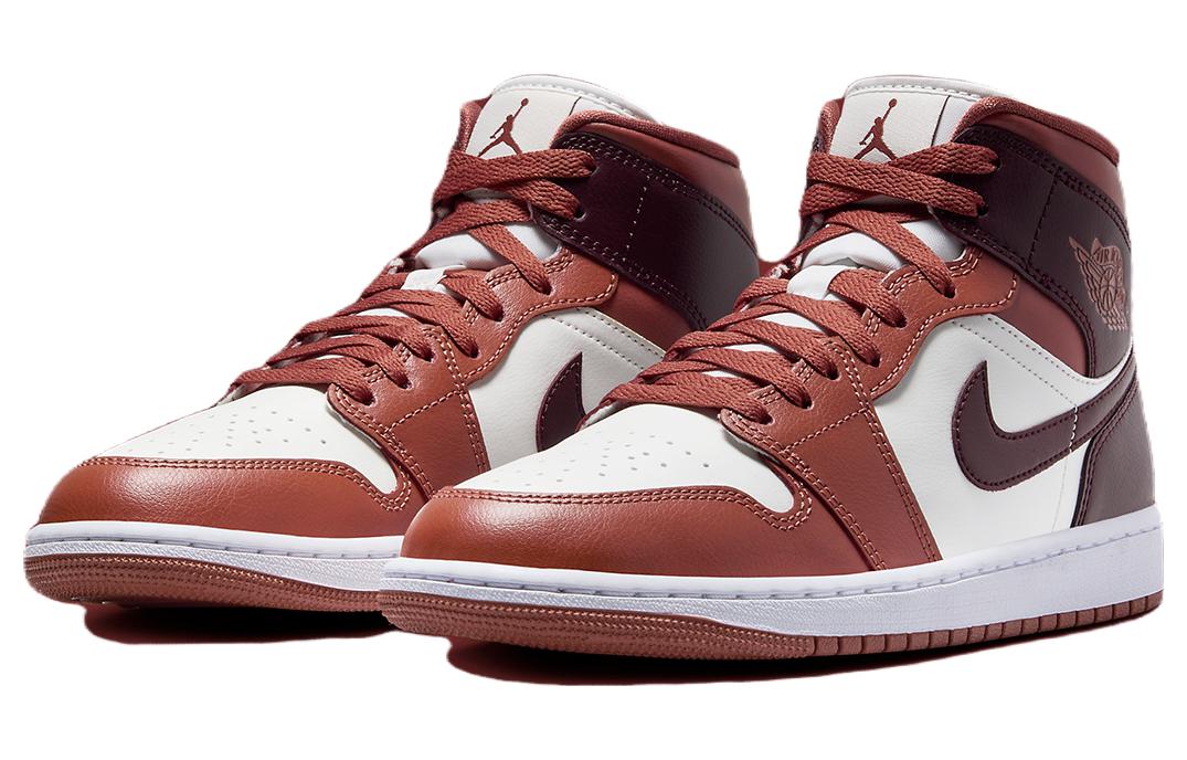 Jordan 1 Mid ‘Dusty Peach Night Maroon’ Women’s