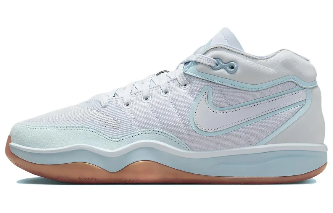Nike Air Zoom GT Hustle 2 Cushioning Abrasion Resistant Cushioning, Wear Resistant Low top Basketball Shoes Men's Cyan