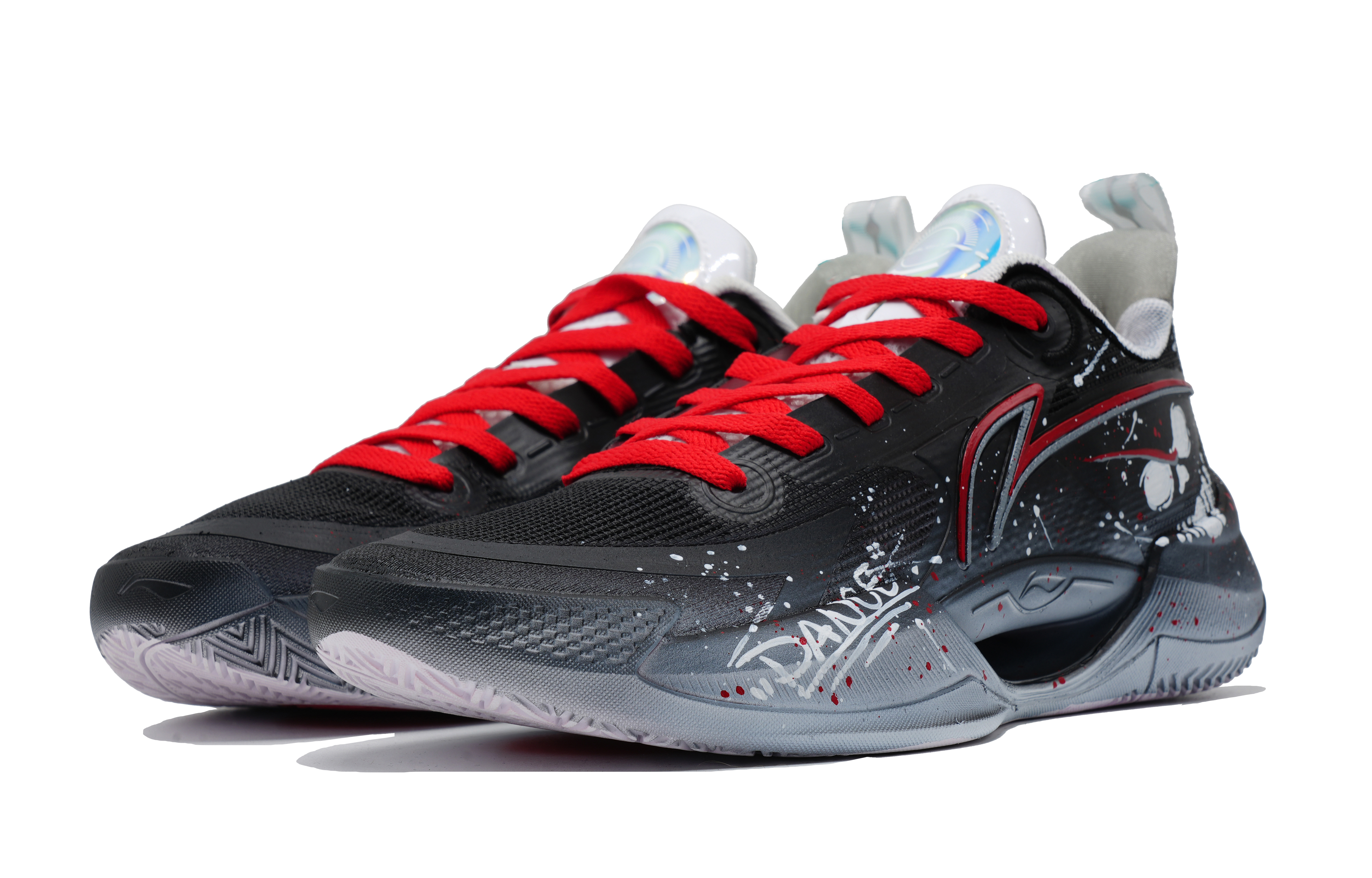 Li Ning Super Light V2 Cushioning Slip Resistant Abrasion Resistant Low top Basketball Shoes Men’s Black