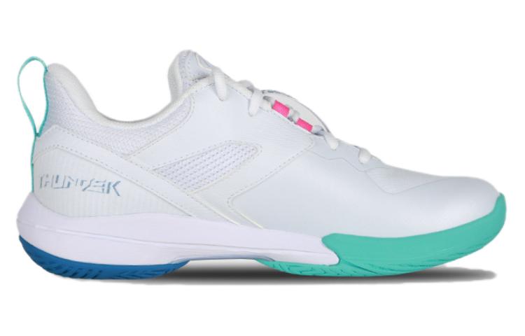 VICTOR Cushioning Lightweight Low top Badminton Shoes Unisex White Green Mismatched