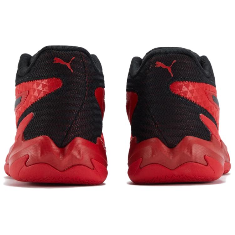 PUMA Dagger Slip Resistant Abrasion Resistant Low top Basketball Shoes Unisex Red Black