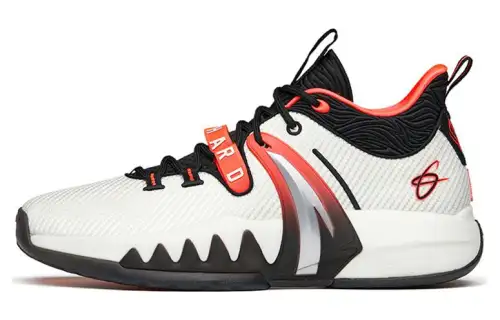 Anta GH2 Hayward, comfortable and versatile, shock-absorbing, non-slip, wear-resistant support, low-top basketball shoes, men's white and red