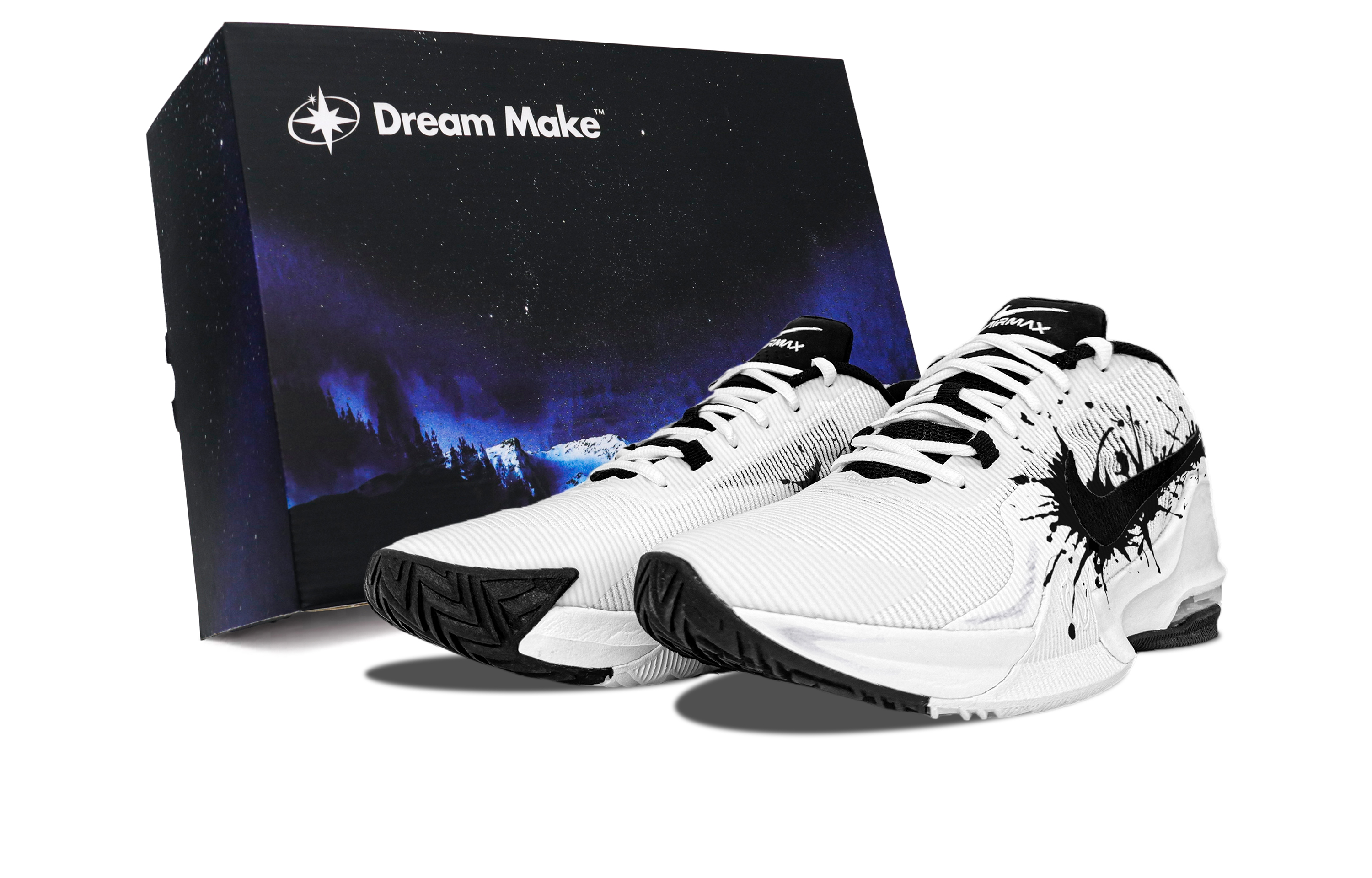 Nike Air Max Impact 4 Low top Basketball Shoes Men’s Black White
