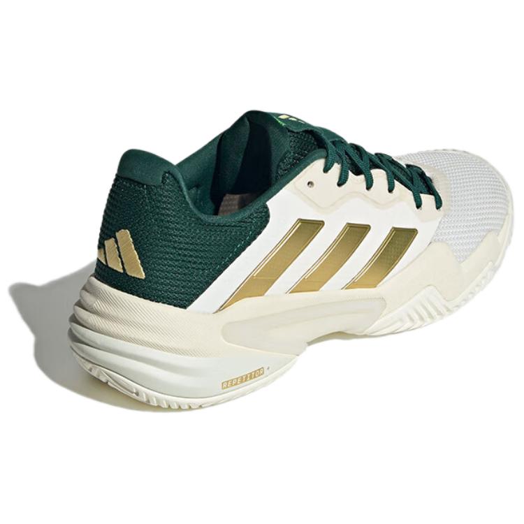 Adidas Barricade 13 Core White Gold Metallic Collegiate Green