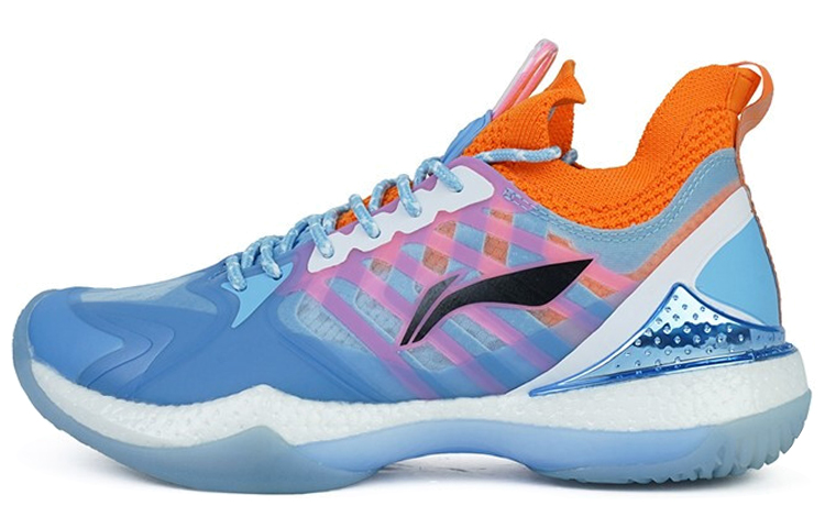 Li Ning Badminton Shoes Women’s Low Top Blue/Orange