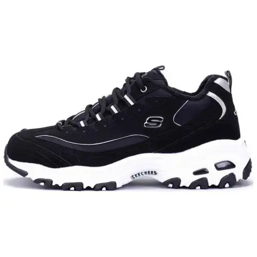 Skechers D Lites 1.0 Low Top Running Shoes Black Women's