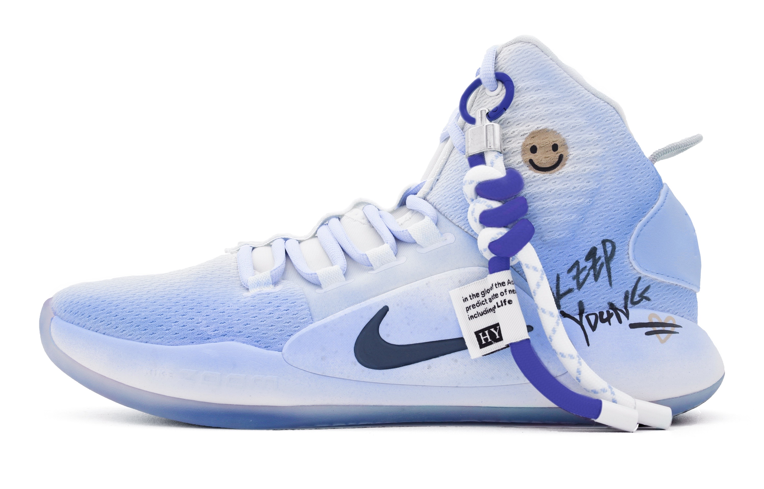 Nike Hyperdunk X Mid top Basketball Shoes Men's Blue White