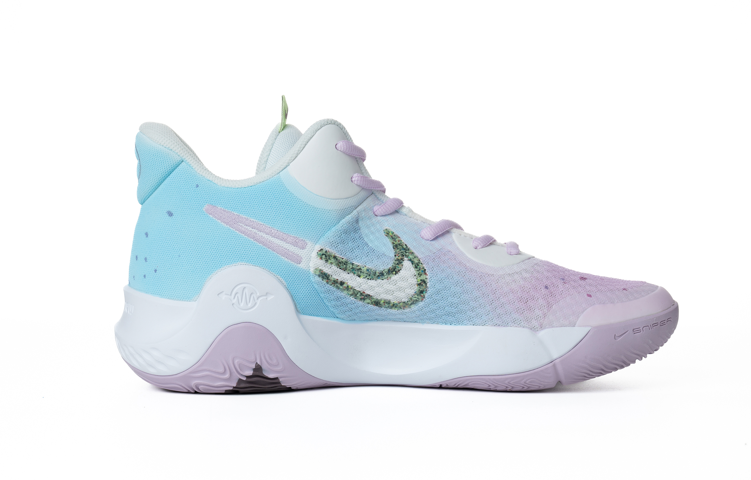 Nike KD Trey 5 IX Breast Cancer Charity Collection Fabric Mid top Basketball Shoes Unisex White Pink Fashion Versatile