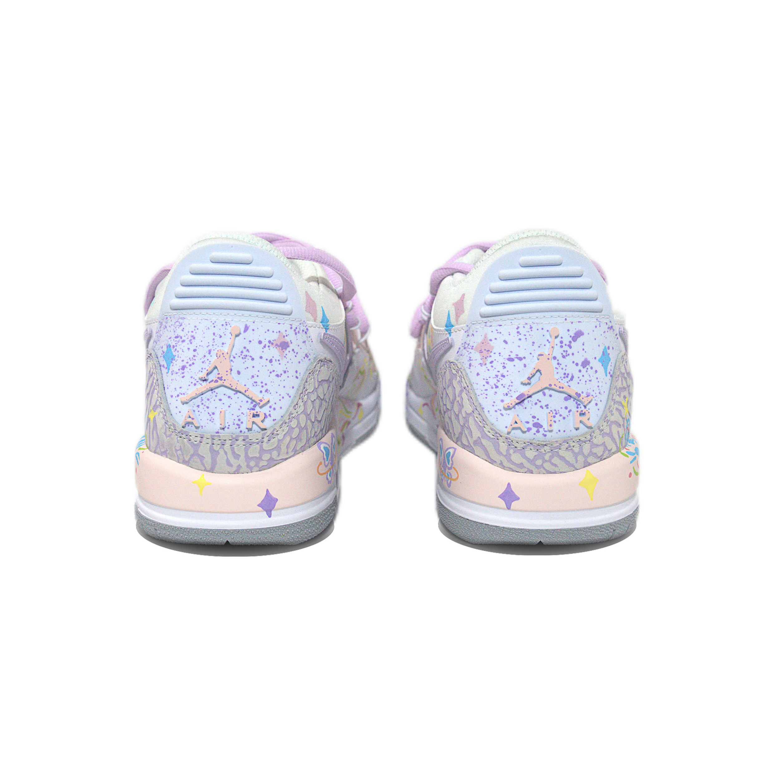 Jordan Legacy 312 Textile, Leather Cushioning Abrasion Resistant Waterproof Low top Vintage Basketball Shoes GS