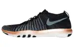 Nike Free Transform Flyknit Cushioning Low top Training Shoes Women's Black White