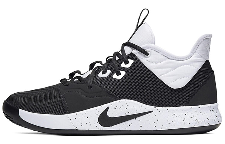 Nike PG 3 fit, mesh fabric, synthetic leather, non-slip, lightweight, mid-top basketball shoes, same style for men and women