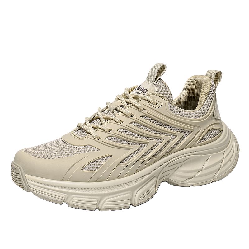 Jeep Slip Resistant Lightweight Low top Mountaineering Shoes Men’s Beige