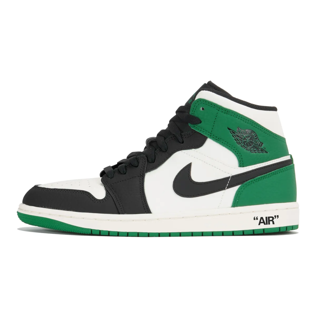 Jordan Air Jordan 1 Slip Resistant Slip Resistant Mid top Vintage Basketball Shoes Men's White Green