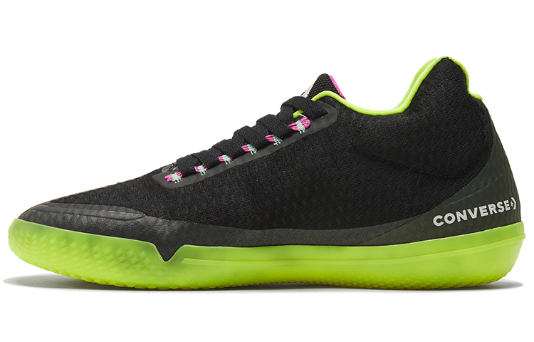All Star Bb Evo Converse Mid ‘Hi-Vis Collection — Black Lemon Venom’