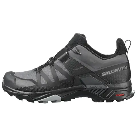SALOMON X Ultra 4 Low top Hiking Shoes Men's Black Wide Fit