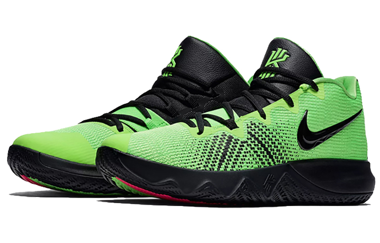 Мужские кроссовки Nike Flytrap KYRIE EP (зелено-черные) — фото 3