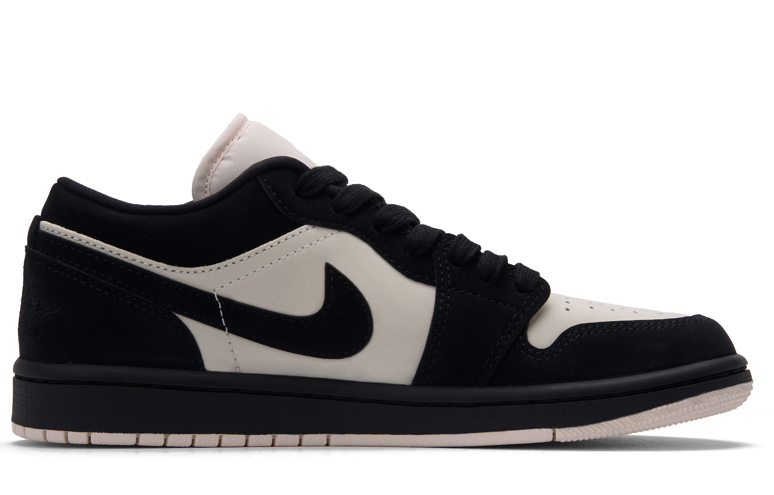 Jordan Air Jordan 1 Low top Vintage Basketball Shoes Unisex Black Pink