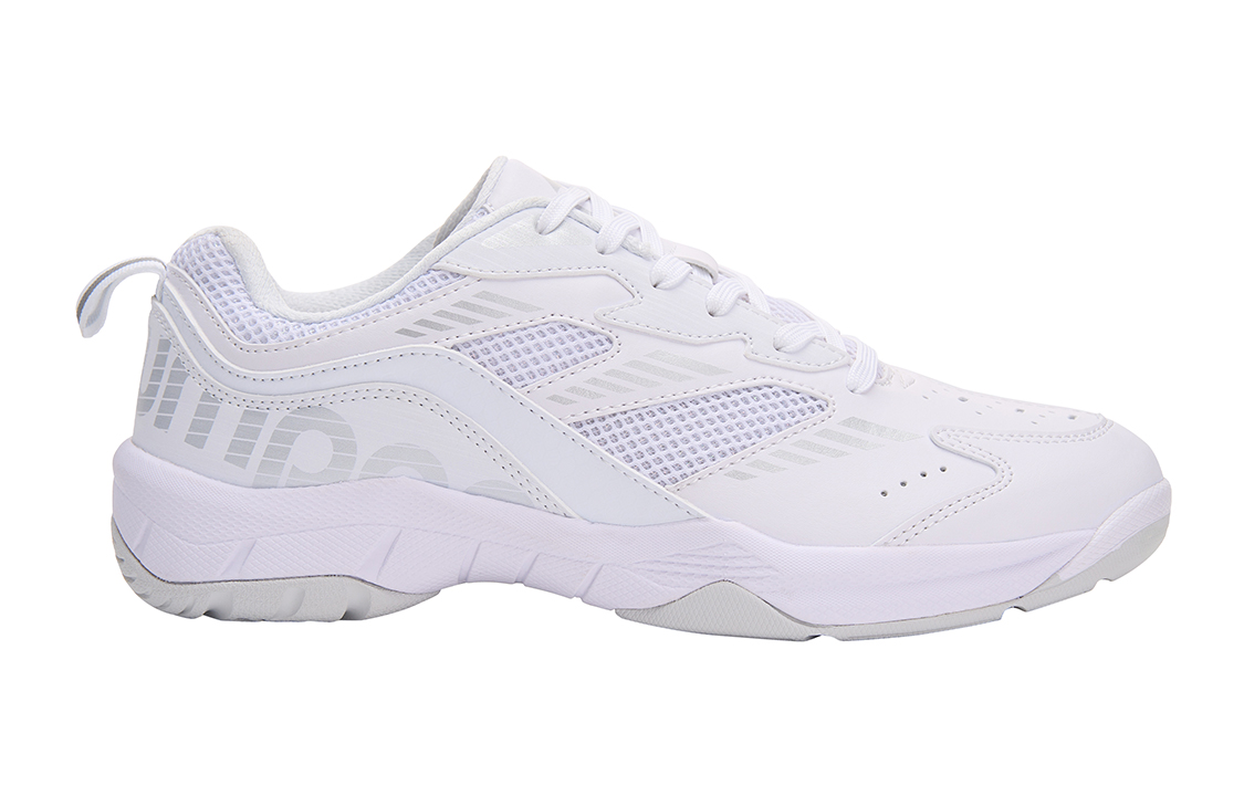 KUMPOO Nebula Slip Resistant And Breathable Support Low top Badminton Shoes Unisex White Gray
