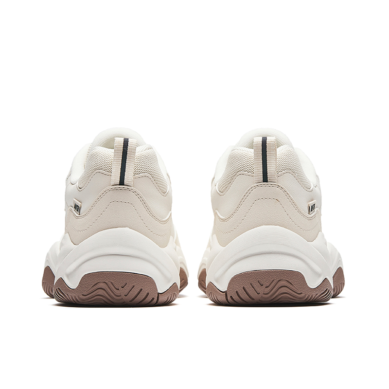 Anta Variety Training Collection Cushioning, Wear Resistant Low top Tennis Shoes Men’s Fish Belly Ivory White