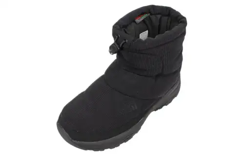 THE NORTH FACE Nuptse Thermal Abrasion Resistant Short Snow Boots Unisex Black