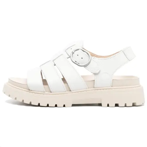 Timberland logo-debossed leather sandals Women's