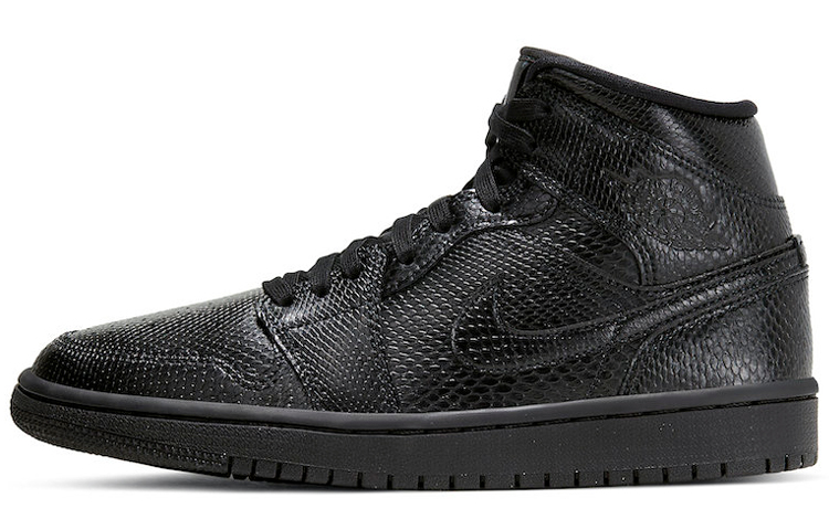 Jordan 1 Mid Black Snakeskin Women’s