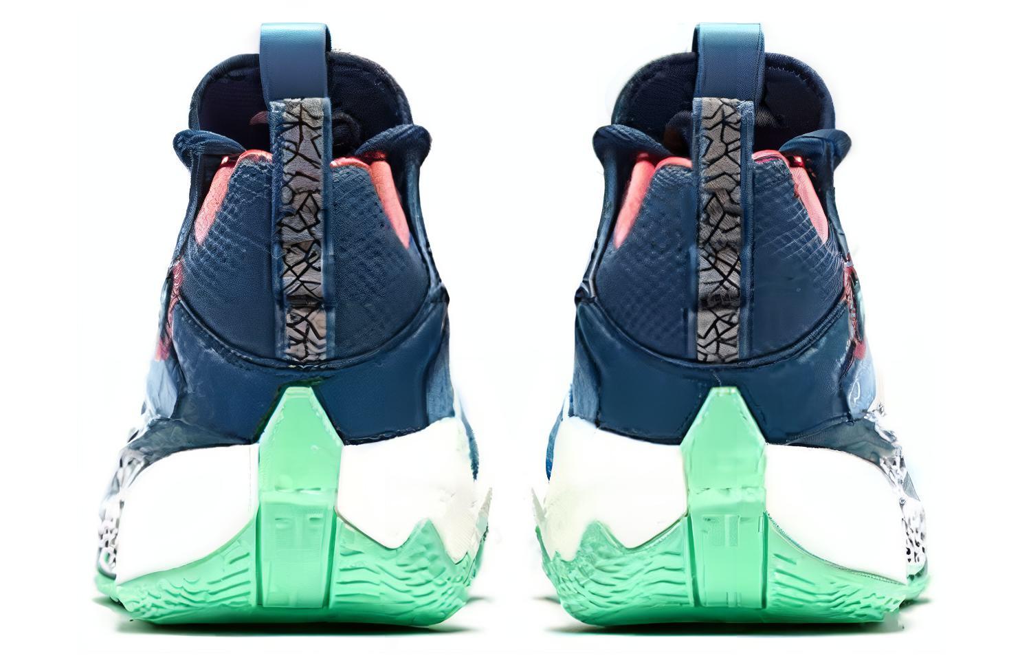 QIAODAN Sharp 6.0 PRO Basketball Shoes Men’s Low Top Blue White Green