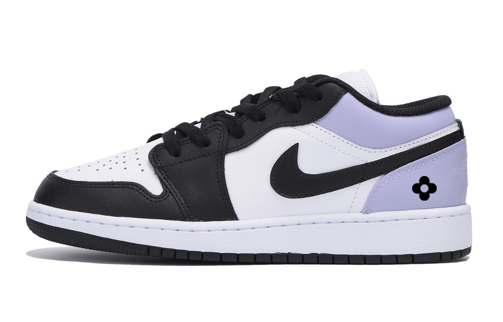 Jordan Air Jordan 1 Low top Vintage Basketball Shoes Men’s White Purple