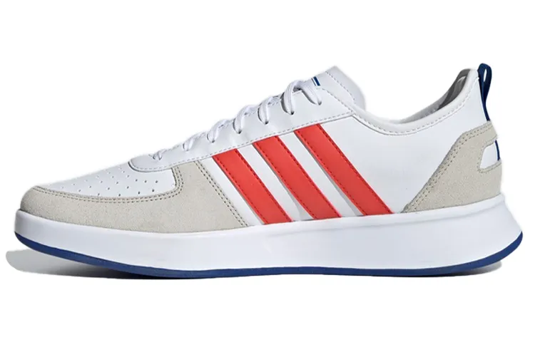 Adidas Court80s Cushioning Slip Resistant Cushioning Slip Resistant Low top Tennis Shoes Men's White Red