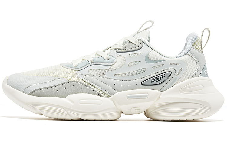 Erke Training Shoes Women’s Low Top Ivory White/White Dew Gray