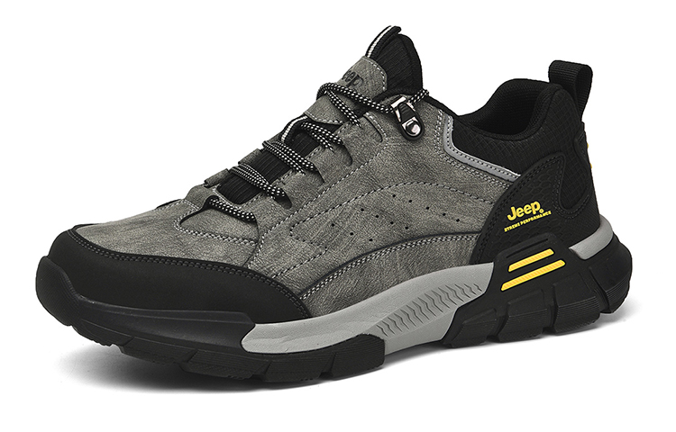 Jeep Cushioning Abrasion Resistant Coverage Lightweight Thermal Height Increasing Rebound Low top Hiking Shoes Men’s