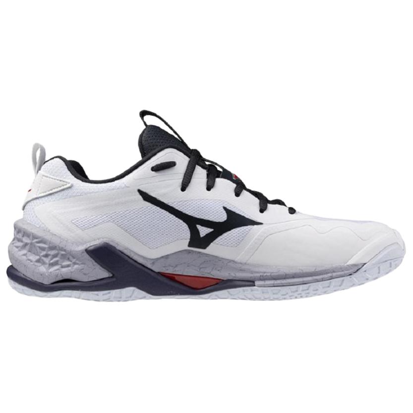 Mizuno WAVE STEALTH NEO 2 Slip Resistant Abrasion Resistant Low top Training Shoes Unisex White