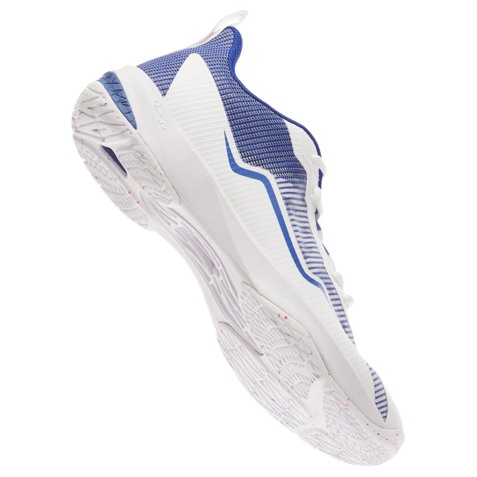 DECATHLON Perfly 560 Cushioning Abrasion Resistant Cushioning, Wear Resistant Low top Badminton Shoes Men’s White Blue