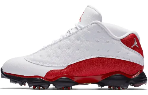 Jordan 13 Retro Golf Cleat White Red