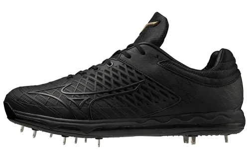 Mizuno Elite Revo Ace Elite Abrasion Resistant Baseball Training Shoes Unisex Black