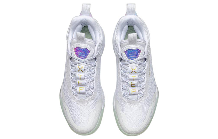 XTEP Levitation 6 Fashion Textile, Synthetic Leather Cushioning Slip Resistant Abrasion Resistant Coverage Mid top