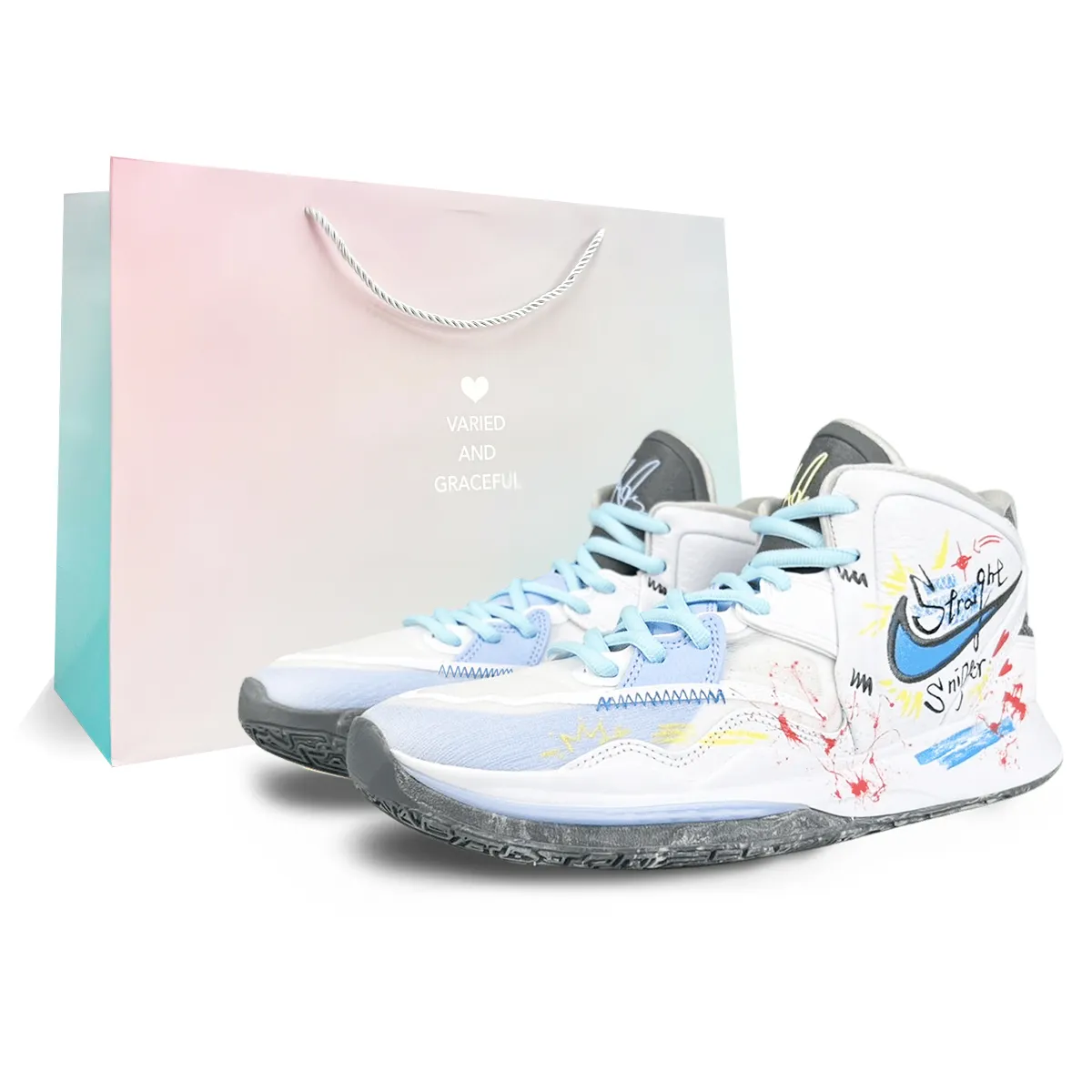 Nike Kyrie 8 Infinity Cushioning Slip Resistant Abrasion Resistant Coverage Support