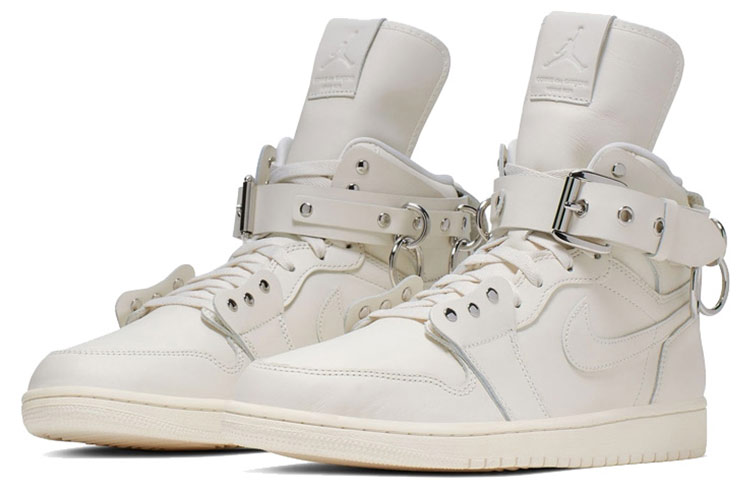 Comme Des Garçons X Jordan 1 Retro Strap High White