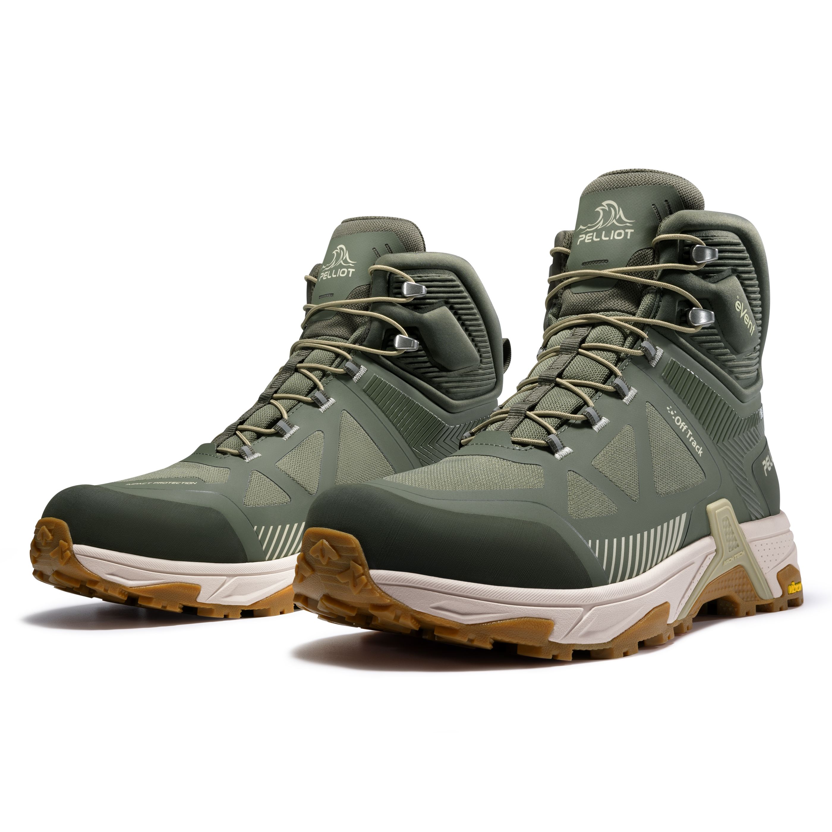 PELLIOT MT Master Cushioning Slip Resistant Abrasion Resistant High top Hiking Mountaineering Shoes Men’s