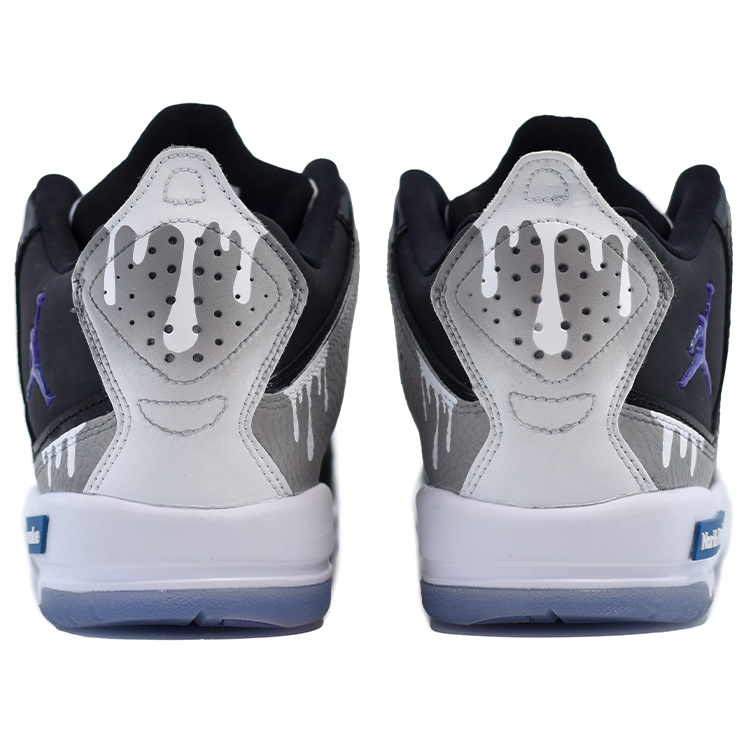 Jordan Courtside 23 Stuffed Oreo Slip Resistant Abrasion Resistant Mid top Vintage Basketball Shoes Men’s Black White